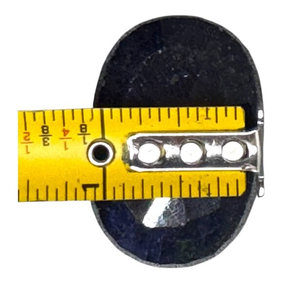 Natural Sapphire Gemstone Loose Oval Cut 58.07g 250 Carats Blue Estate Find - Picture 10 of 11